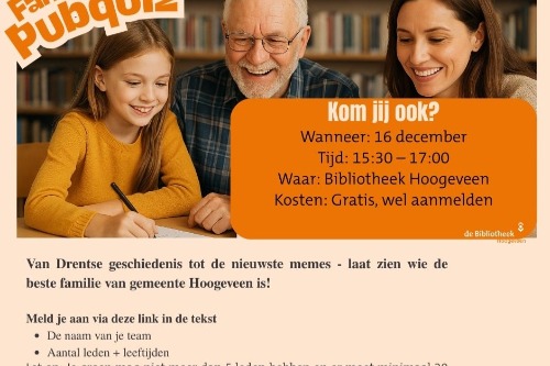 familie pub quiz met het hele gezin vragen van Drentse geschiedenis