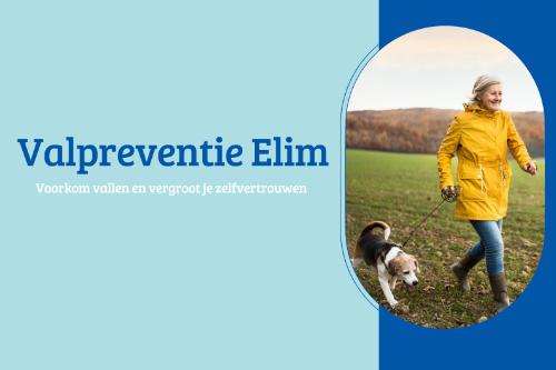 Valpreventie elim, vrouw wandelt met hond